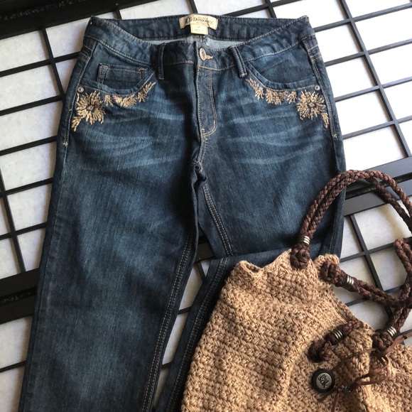 democracy embroidered jeans